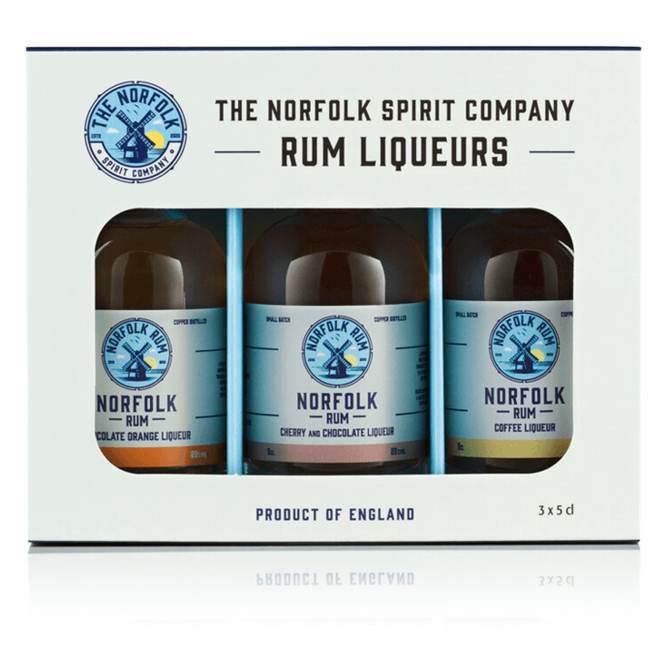 The Norfolk Spirit Company Rum Liqueur Gift Set 3x 5cl